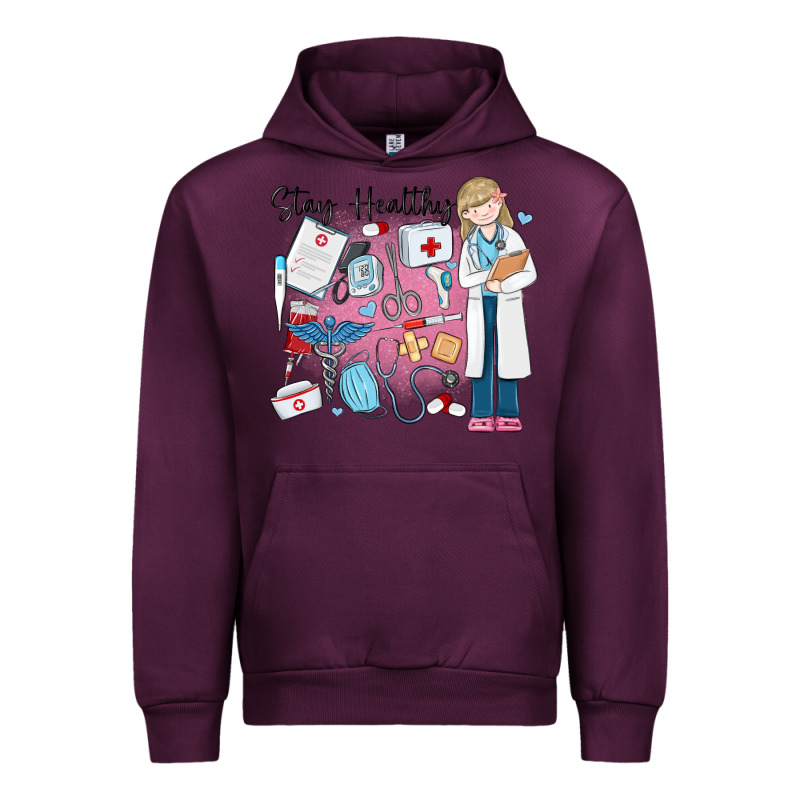 Stay Healthy Nurse Urban Hoodie by MaliasSmallBusiness | Teevron