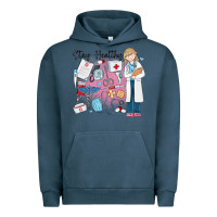 Pigment Midnight Navy stay healthy nurse Urban Hoodie - MaliasSmallBusiness