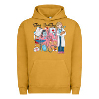 Pigment Peanut Butter stay healthy nurse Urban Hoodie - MaliasSmallBusiness