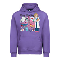 Tulip stay healthy nurse Urban Hoodie - MaliasSmallBusiness