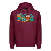 Burgundy gemstone coffee cups Premium Hoodie - texasbilliewilder