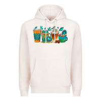 Pale Pink gemstone coffee cups Premium Hoodie - texasbilliewilder