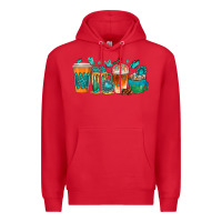 Red gemstone coffee cups Premium Hoodie - texasbilliewilder