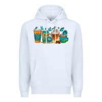 White gemstone coffee cups Premium Hoodie - texasbilliewilder