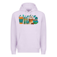 Lilac gemstone coffee cups Premium Hoodie - texasbilliewilder