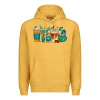 Mustard gemstone coffee cups Premium Hoodie - texasbilliewilder