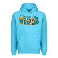 Ocean Blue gemstone coffee cups Premium Hoodie - texasbilliewilder