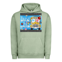 Pigment Oil Green they see me rollin they waitin Urban Hoodie - MaliasSmallBusiness