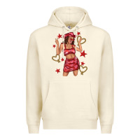 Sandshell heart cowgirl Premium Hoodie - texasbilliewilder