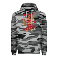 Slate Camo heart cowgirl Premium Hoodie - texasbilliewilder