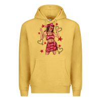 Antique Gold heart cowgirl Premium Hoodie - texasbilliewilder