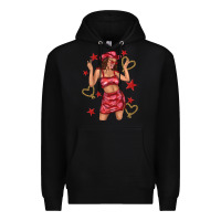 Black heart cowgirl Premium Hoodie - texasbilliewilder