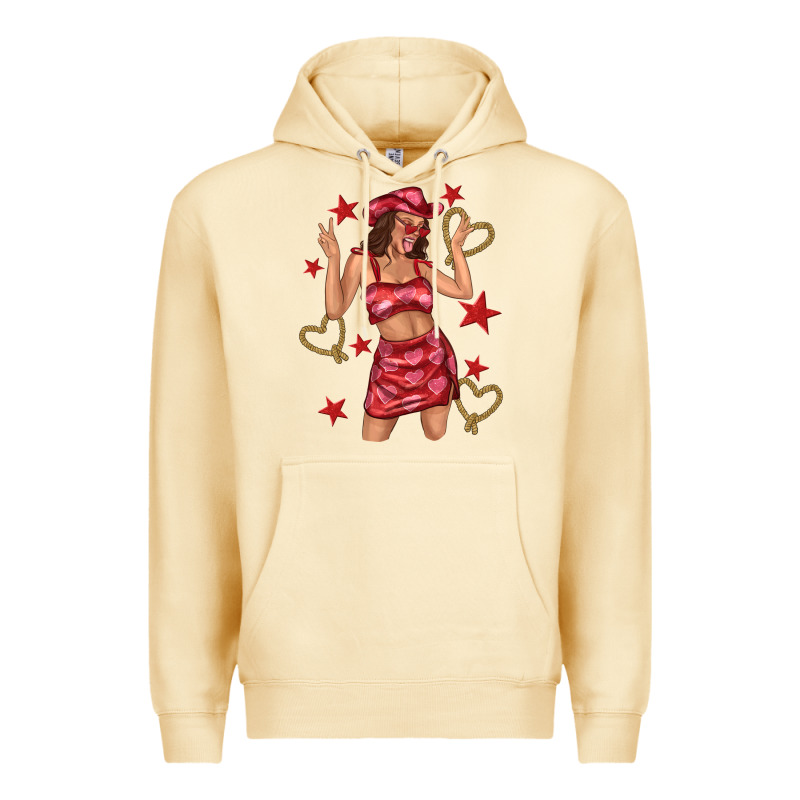 Heart Cowgirl Premium Hoodie by texasbilliewilder | Teevron
