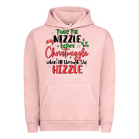 Pigment Salmon twas the nizzle  before christmizzle Urban Hoodie - MaliasSmallBusiness