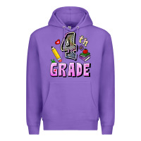 Purple Fourth Grade Premium Hoodie - RanaPortraitStore