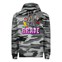 Slate Camo Fourth Grade Premium Hoodie - RanaPortraitStore
