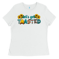 White let's get toasted Ladies Tee - Artiststas