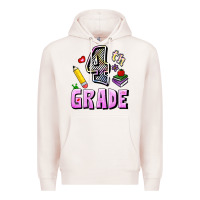 Pale Pink Fourth Grade Premium Hoodie - RanaPortraitStore