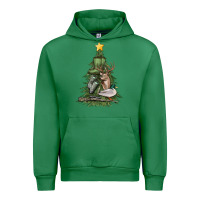 Emerald hunting christmas tree Urban Hoodie - MaliasSmallBusiness