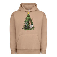 Pigment Burro hunting christmas tree Urban Hoodie - MaliasSmallBusiness