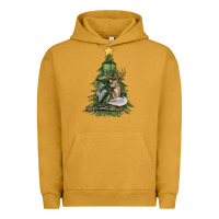 Pigment Peanut Butter hunting christmas tree Urban Hoodie - MaliasSmallBusiness