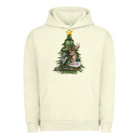 Pigment Pistachio hunting christmas tree Urban Hoodie - MaliasSmallBusiness