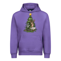 Tulip hunting christmas tree Urban Hoodie - MaliasSmallBusiness