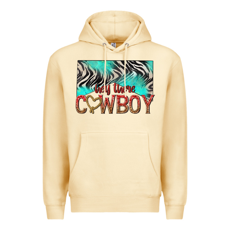Hey There Cowboy Premium Hoodie by texasbilliewilder | Teevron