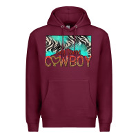 Burgundy hey there cowboy Premium Hoodie - texasbilliewilder