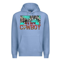 Colony Blue hey there cowboy Premium Hoodie - texasbilliewilder