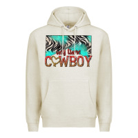 Oatmeal Heather hey there cowboy Premium Hoodie - texasbilliewilder