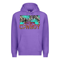 Purple hey there cowboy Premium Hoodie - texasbilliewilder