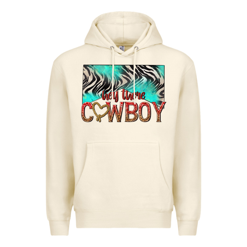 Hey There Cowboy Premium Hoodie by texasbilliewilder | Teevron