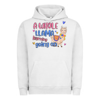Pigment Lunar Rock a whole llama learning going on Urban Hoodie - MaliasSmallBusiness