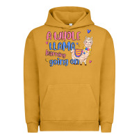 Pigment Peanut Butter a whole llama learning going on Urban Hoodie - MaliasSmallBusiness