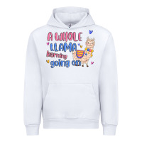 White a whole llama learning going on Urban Hoodie - MaliasSmallBusiness