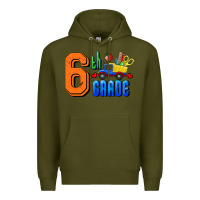 Army Green Sixth Grade Premium Hoodie - RanaPortraitStore