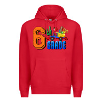 Red Sixth Grade Premium Hoodie - RanaPortraitStore