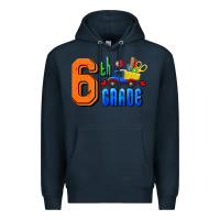 Navy Sixth Grade Premium Hoodie - RanaPortraitStore