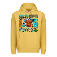 Antique Gold highland cattle Premium Hoodie - texasbilliewilder