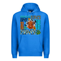 True Royal highland cattle Premium Hoodie - texasbilliewilder