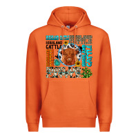 Carrot highland cattle Premium Hoodie - texasbilliewilder