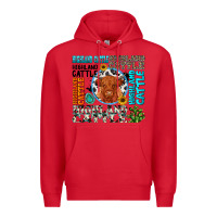Red highland cattle Premium Hoodie - texasbilliewilder