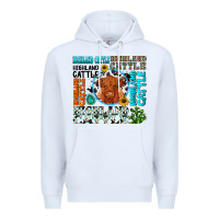 White highland cattle Premium Hoodie - texasbilliewilder