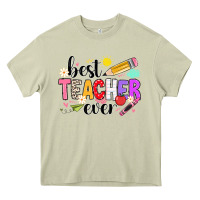 Mossy iBest Teacher Ever Heavy Core Tee - CowhideDigitalArt