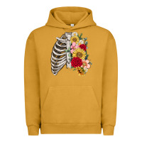 Pigment Peanut Butter floral ribcage Urban Hoodie - MaliasSmallBusiness
