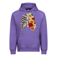 Tulip floral ribcage Urban Hoodie - MaliasSmallBusiness