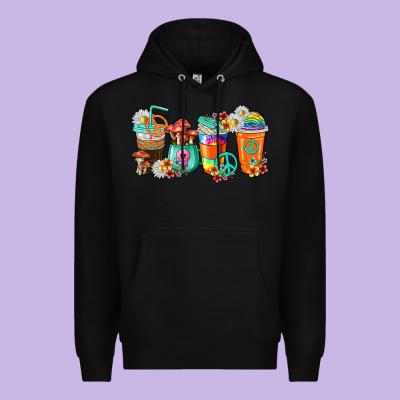 Premium Hoodie hippie coffee cups