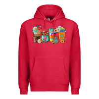 Cardinal hippie coffee cups Premium Hoodie - texasbilliewilder
