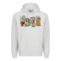 Dove Grey hippie coffee cups Premium Hoodie - texasbilliewilder